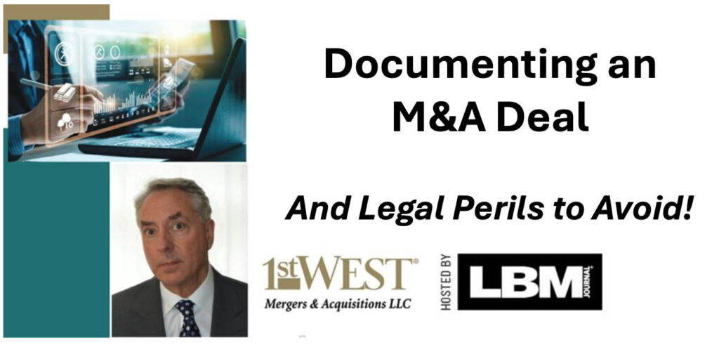 Documenting an M&A Deal